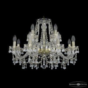 Подвесная люстра Bohemia Ivele Crystal 1410/8+4/240 G V0300