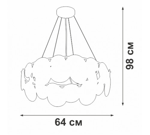 Подвесная люстра Vitaluce V5801-8/6S