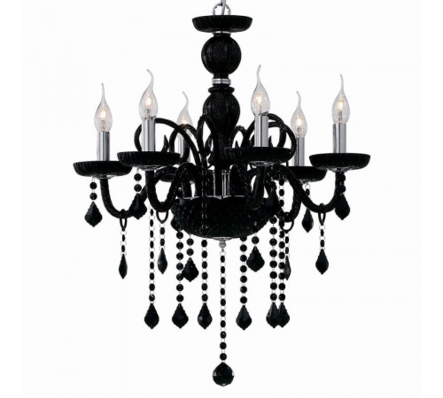 Подвесная люстра Ideal Lux Giudecca SP6 Nero 032504 Подвесная люстра Ideal Lux Giudecca SP6 Nero 032504