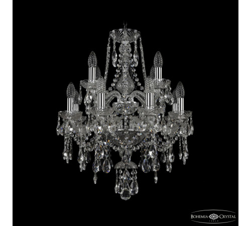 Подвесная люстра Bohemia Ivele Crystal 1415/8+4/165/2d Ni Подвесная люстра Bohemia Ivele Crystal 1415/8+4/165/2d Ni
