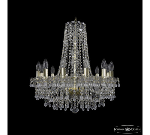 Подвесная люстра Bohemia Ivele Crystal 1410/12/195/h-60 G V0300 Подвесная люстра Bohemia Ivele Crystal 1410/12/195/h-60 G V0300