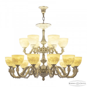Подвесная люстра Bohemia Ivele Crystal Florence 71101/12+6/300/2d NW P1 U Horse
