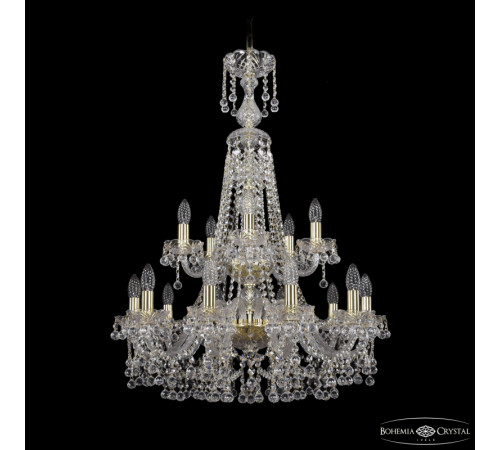 Подвесная люстра Bohemia Ivele Crystal 1409/10+5/240/XL-91/2d G Подвесная люстра Bohemia Ivele Crystal 1409/10+5/240/XL-91/2d G