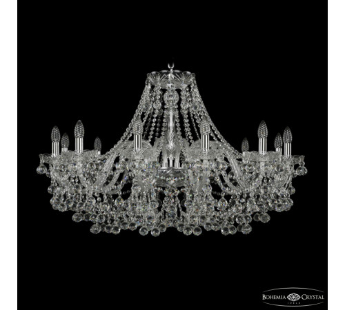 Подвесная люстра Bohemia Ivele Crystal 1409/12/360 Ni Подвесная люстра Bohemia Ivele Crystal 1409/12/360 Ni