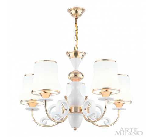 Подвесная люстра Arte Milano Florentia-1097 301097/5 Wh/Gd