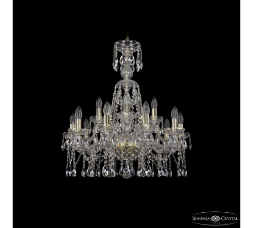 Подвесная люстра Bohemia Ivele Crystal 1413/10+5/220/XL-74 G Подвесная люстра Bohemia Ivele Crystal 1413/10+5/220/XL-74 G