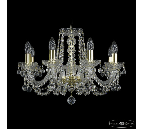 Подвесная люстра Bohemia Ivele Crystal 1402/8/195 G Balls Подвесная люстра Bohemia Ivele Crystal 1402/8/195 G Balls