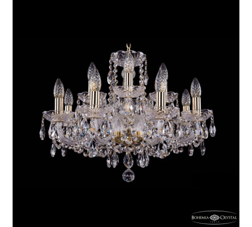 Подвесная люстра Bohemia Ivele Crystal 1402/8+4/195 G Подвесная люстра Bohemia Ivele Crystal 1402/8+4/195 G