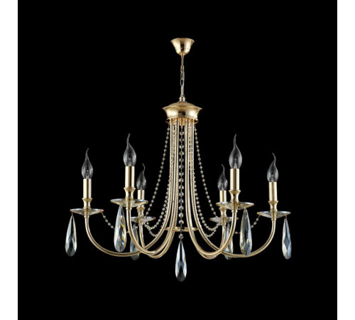 Подвесная люстра Crystal Lux Victoria SP6 Gold/Amber Подвесная люстра Crystal Lux Victoria SP6 Gold/Amber