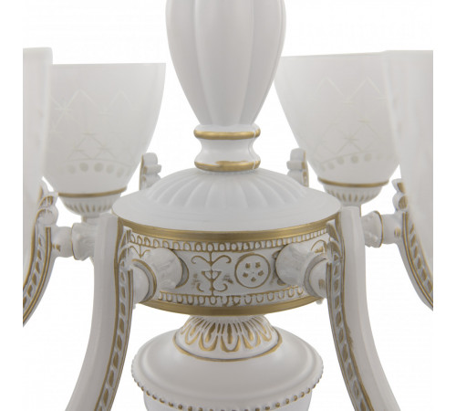 Подвесная люстра Arte Milano 343837/6 WT+G Подвесная люстра Arte Milano 343837/6 WT+G