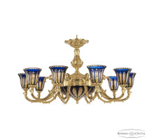 Подвесная люстра Bohemia Ivele Crystal Verona 72209P/10/250 G P2 U Amber-Blue/H-1H