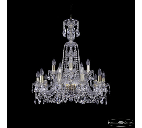 Подвесная люстра Bohemia Ivele Crystal 1402/10+5/240/XL-77 G Подвесная люстра Bohemia Ivele Crystal 1402/10+5/240/XL-77 G