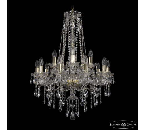 Подвесная люстра Bohemia Ivele Crystal 1415/10+5/220/h-86 G Подвесная люстра Bohemia Ivele Crystal 1415/10+5/220/h-86 G