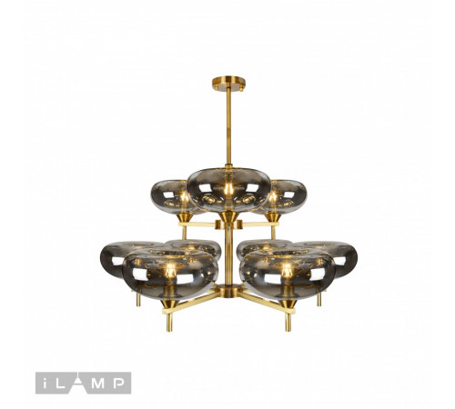 Подвесная люстра iLamp Rivoli 6607/9 GD Подвесная люстра iLamp Rivoli 6607/9 GD