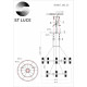 Подвесная люстра ST Luce Gemina SL6007.203.32