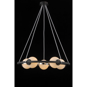 Подвесная люстра Natali Kovaltseva SPHERE 81020-5C SATIN BLACK