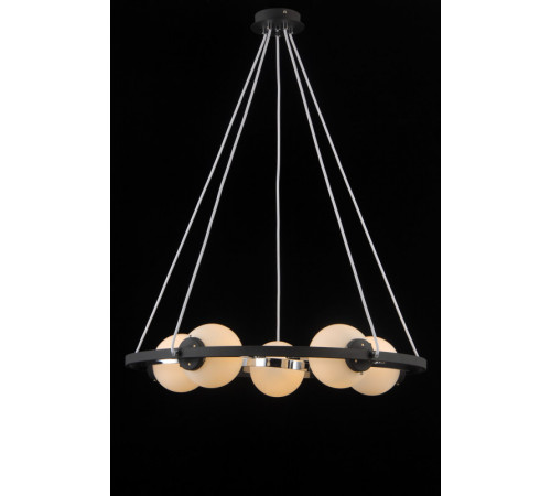 Подвесная люстра Natali Kovaltseva SPHERE 81020-5C SATIN BLACK Подвесная люстра Natali Kovaltseva SPHERE 81020-5C SATIN BLACK