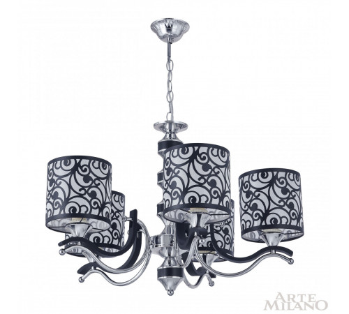 Подвесная люстра Arte Milano Florentia-4957 304957/5 Bk/Ni Подвесная люстра Arte Milano Florentia-4957 304957/5 Bk/Ni