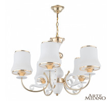 Подвесная люстра Arte Milano Florentia-1097 301097/5 Wh/Gd