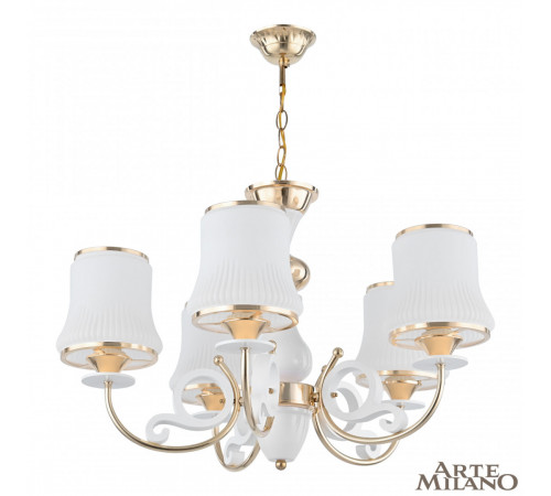 Подвесная люстра Arte Milano Florentia-1097 301097/5 Wh/Gd