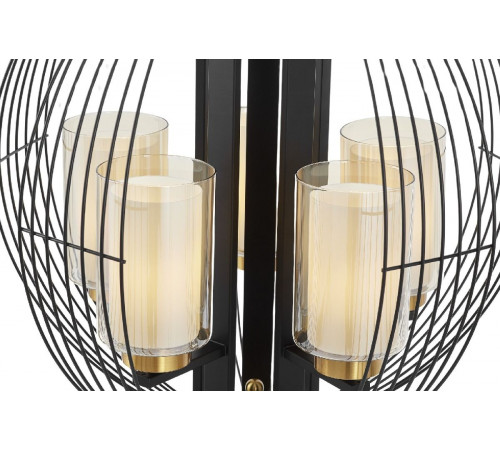 Подвесная люстра Lumina Deco Ponti LDP 1245-5 BK+MD Подвесная люстра Lumina Deco Ponti LDP 1245-5 BK+MD