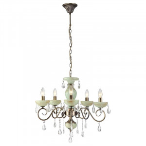 Подвесная люстра Arte Lamp Onyx Green A9592LM-5AB