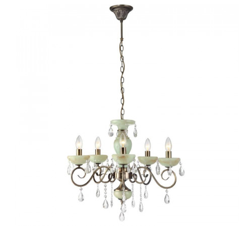 Подвесная люстра Arte Lamp Onyx Green A9592LM-5AB Подвесная люстра Arte Lamp Onyx Green A9592LM-5AB