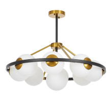 Подвесная люстра Lumina Deco Donzano LDP 8034-9 BK+WT