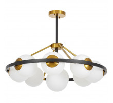Подвесная люстра Lumina Deco Donzano LDP 8034-9 BK+WT
