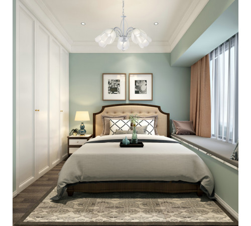 Подвесная люстра Arte Milano Amalfi 332656/5 WT+SL Подвесная люстра Arte Milano Amalfi 332656/5 WT+SL