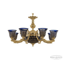 Подвесная люстра Bohemia Ivele Crystal Florence 71212P/8/210 G P2 U Amber-Blue/H-1J