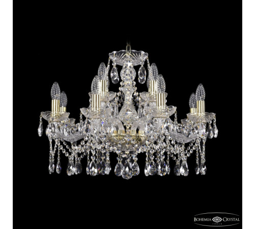 Подвесная люстра Bohemia Ivele Crystal 1413/8+4/220 G Подвесная люстра Bohemia Ivele Crystal 1413/8+4/220 G