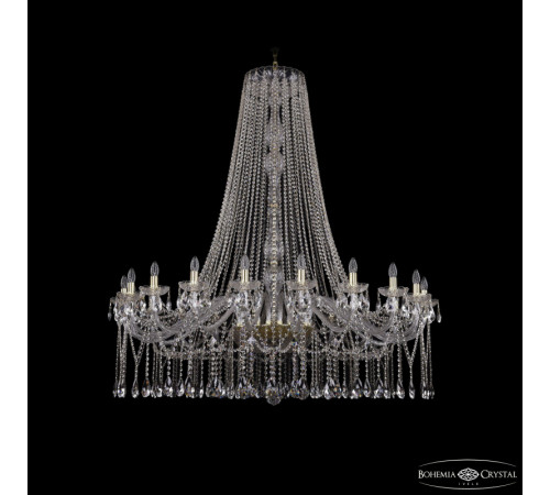 Подвесная люстра Bohemia Ivele Crystal 1413/20/530/h-159 G Подвесная люстра Bohemia Ivele Crystal 1413/20/530/h-159 G