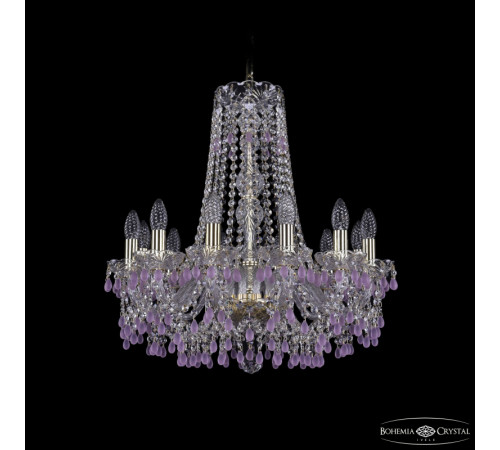 Подвесная люстра Bohemia Ivele Crystal 1410/12/195/h-60 G V7010 Подвесная люстра Bohemia Ivele Crystal 1410/12/195/h-60 G V7010
