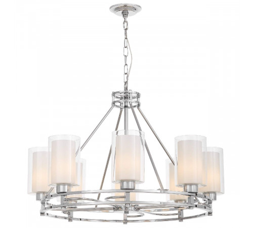 Подвесная люстра Lumina Deco Marietta LDP 8025-8 CHR+WT Подвесная люстра Lumina Deco Marietta LDP 8025-8 CHR+WT