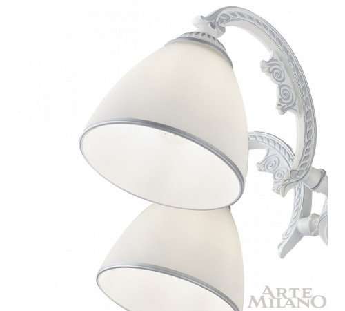 Подвесная люстра Arte Milano 340837/8 WT+SL Подвесная люстра Arte Milano 340837/8 WT+SL