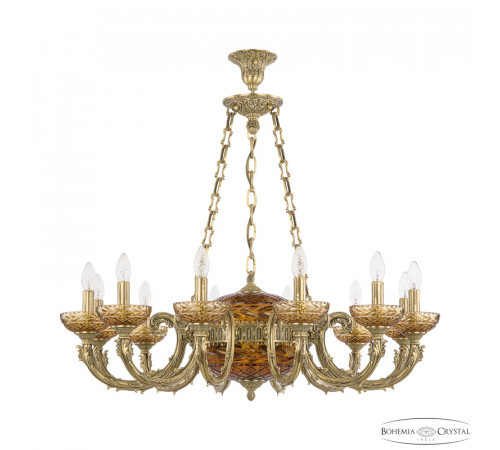 Подвесная люстра Bohemia Ivele Crystal Florence 71009P/12/250 FP P Amber/M-1F Подвесная люстра Bohemia Ivele Crystal Florence 71009P/12/250 FP P Amber/M-1F