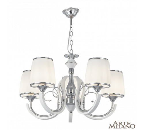 Подвесная люстра Arte Milano Florentia-9247 309247/5 Wh/Ni Подвесная люстра Arte Milano Florentia-9247 309247/5 Wh/Ni