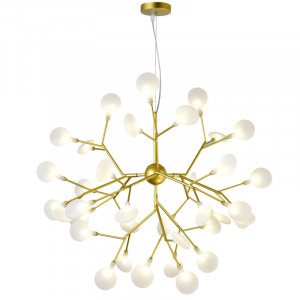 Подвесная люстра Natali Kovaltseva GRACE 75128/6C GOLD SATIN