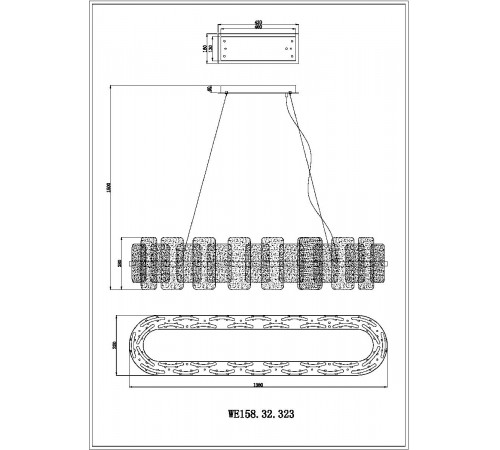 Подвесная люстра Wertmark Nelly WE158.32.323 Подвесная люстра Wertmark Nelly WE158.32.323