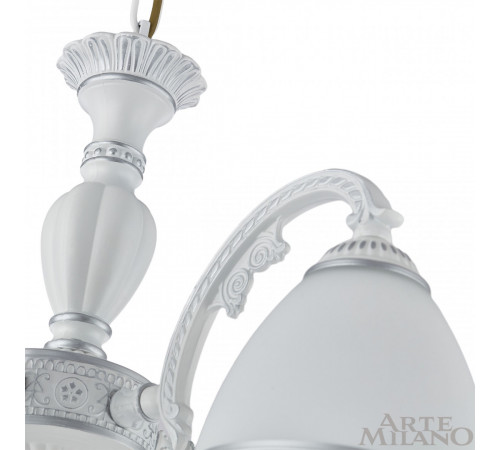 Подвесная люстра Arte Milano 340837/6 WT+SL Подвесная люстра Arte Milano 340837/6 WT+SL