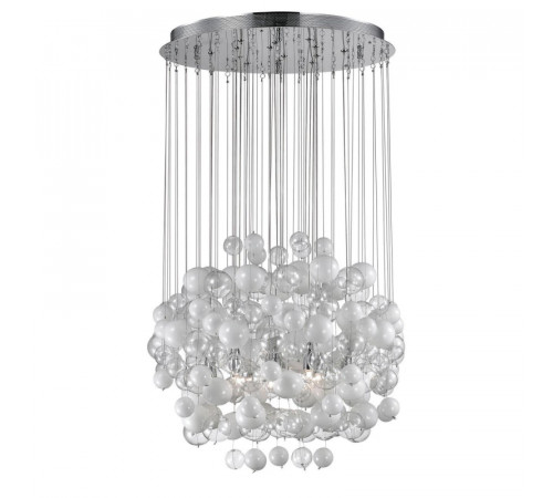 Подвесная люстра Ideal Lux Bollicine SP14 Bianco 087924 Подвесная люстра Ideal Lux Bollicine SP14 Bianco 087924