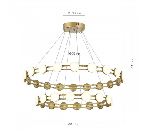 Подвесная люстра ST Luce Monro SL6610.203.36 Подвесная люстра ST Luce Monro SL6610.203.36