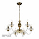 Подвесная люстра iLamp Flo YT2049-6 GD+Cear