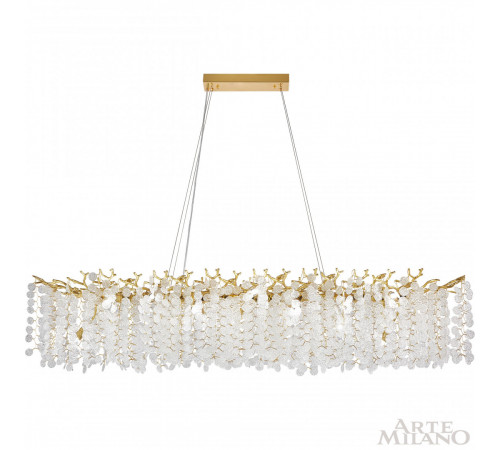 Подвесная люстра Arte Milano Milan 230011/L1500/16/C Gd Подвесная люстра Arte Milano Milan 230011/L1500/16/C Gd
