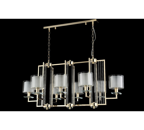 Подвесная люстра Crystal Lux Nicolas NICOLAS SP8 L1000 GOLD/WHITE Подвесная люстра Crystal Lux Nicolas NICOLAS SP8 L1000 GOLD/WHITE