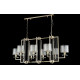 Подвесная люстра Crystal Lux Nicolas NICOLAS SP8 L1000 GOLD/WHITE