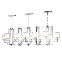Подвесная люстра Crystal Lux NICOLAS SP12 L1600 NICKEL/WHITE