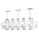 Подвесная люстра Crystal Lux NICOLAS SP12 L1600 NICKEL/WHITE