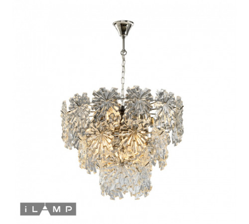 Подвесная люстра iLamp Homy P2545-8 Nickel